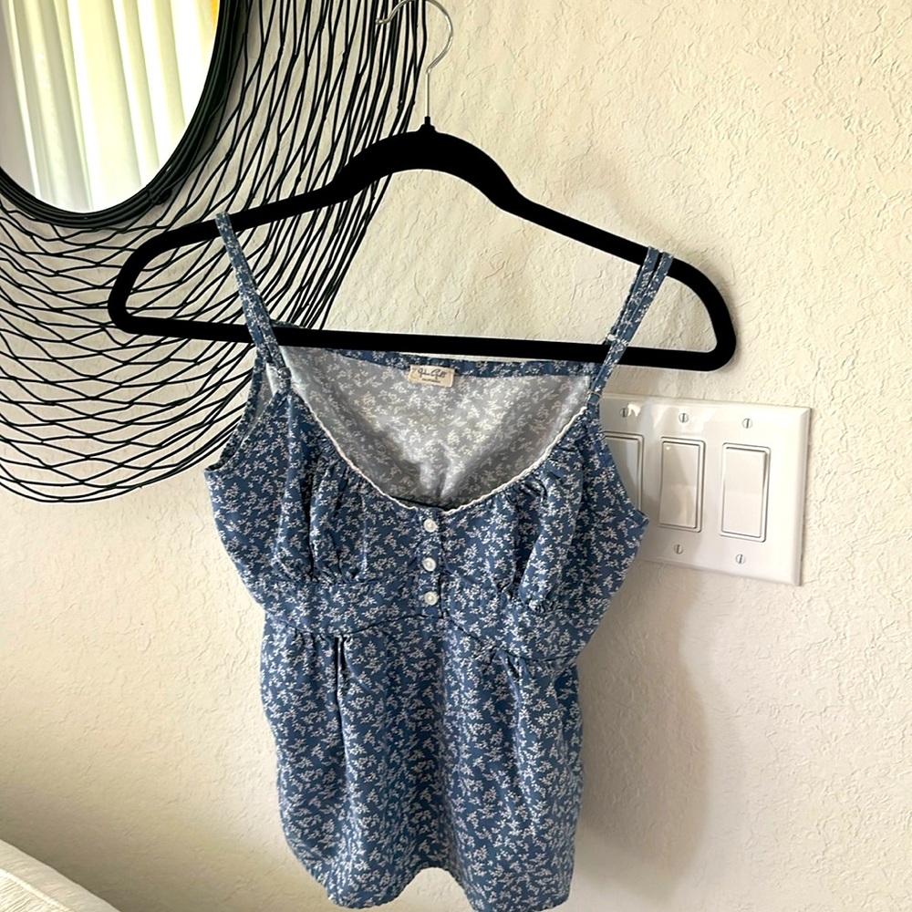 Brandy Melville floral top with adjustable straps